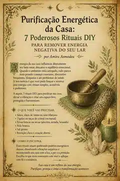 Purificação Energética da Casa: 7 Poderosos Rituais DIY para Remover Energia Negativa do Seu Lar Purificação Energética da Casa: 7 Poderosos Rituais DIY para Remover Energia Negativa do Seu Lar