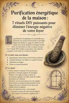 Purification énergétique de la maison : 7 rituels DIY puissants pour éliminer l'énergie négative de votre foyer Purification énergétique de la maison : 7 rituels DIY puissants pour éliminer l'énergie négative de votre foyer