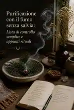 Purificazione con il fumo senza salvia: Lista di controllo semplice e appunti rituali