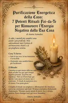 Purificazione Energetica della Casa: 7 Potenti Rituali Fai-da-Te per Rimuovere l'Energia Negativa dalla Tua Casa Purificazione Energetica della Casa: 7 Potenti Rituali Fai-da-Te per Rimuovere l'Energia Negativa dalla Tua Casa