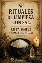 Rituales de limpieza con sal: Lista simple y notas del ritual