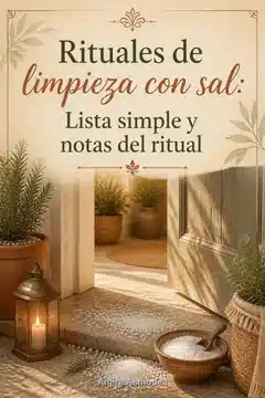 Rituales de limpieza con sal: Lista simple y notas del ritual