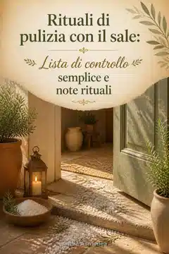 Rituali di pulizia con il sale: Lista di controllo semplice e note rituali