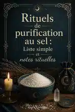 Rituels de purification au sel : Liste simple et notes rituelles