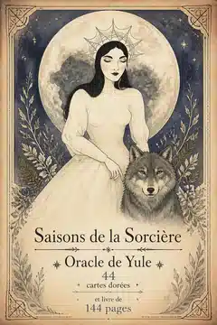 Saisons de la Sorcière : Oracle de Yule : 44 cartes dorées et livre de 144 pages