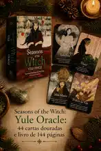 Seasons of the Witch: Yule Oracle: 44 cartas douradas e livro de 144 páginas