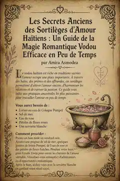 Les Secrets Anciens des Sortilèges d'Amour Haïtiens : Un Guide de la Magie Romantique Vodou Efficace en Peu de Temps