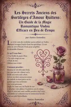 Les Secrets Anciens des Sortilèges d'Amour Haïtiens : Un Guide de la Magie Romantique Vodou Efficace en Peu de Temps