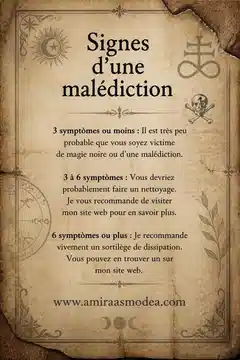 Signes d'une malédiction