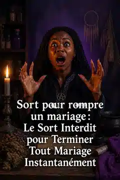 Sort pour rompre un mariage Sort pour rompre un mariage : Le Sort Interdit pour Terminer Tout Mariage Instantanément