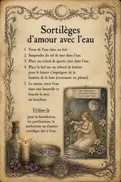 Sortilèges d'amour avec l'eau