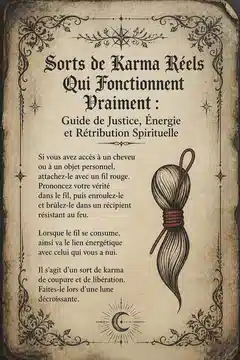 Sorts de Karma Réels Qui Fonctionnent Vraiment : Guide de Justice, Énergie et Rétribution Spirituelle
