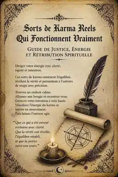 Sorts de Karma Réels Qui Fonctionnent Vraiment : Guide de Justice, Énergie et Rétribution Spirituelle