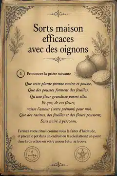 Sorts maison efficaces avec des oignons
