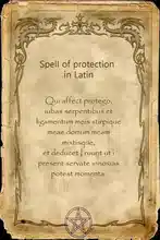 Sortilège de protection en latin