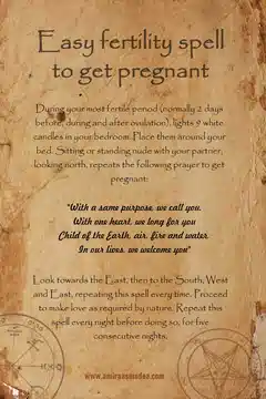 Spells to get pregnant fast