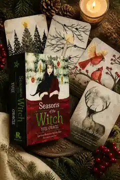 Stagioni della Strega: Oracolo di Yule: 44 carte dorate e libro di 144 pagine