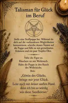Talisman für Glück im Beruf