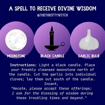 Top Easy Spells to Cast at Home from @thethtiftywitch on Instagram