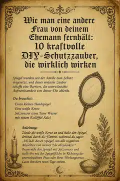 Wie man eine andere Frau von deinem Ehemann fernhält: 10 kraftvolle DIY-Schutzzauber, die wirklich wirken