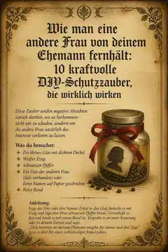 Wie man eine andere Frau von deinem Ehemann fernhält: 10 kraftvolle DIY-Schutzzauber, die wirklich wirken
