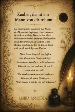 Zauber, damit ein Mann von dir träumt