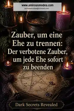 Zauber, um eine Ehe zu trennen: Der verbotene Zauber, um jede Ehe sofort zu beenden