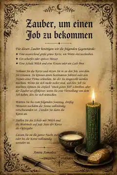 Zauber, um einen Job zu bekommen Zauber, um einen Job zu bekommen