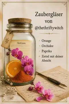 Zaubergläser von @thethrifthywitch