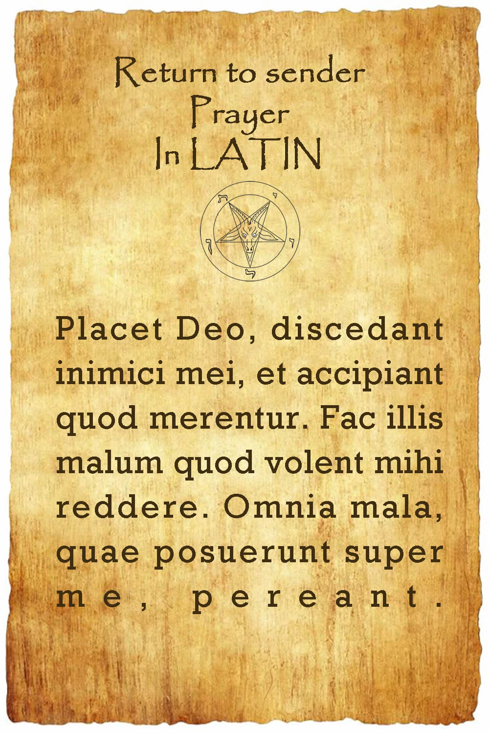 Latin Spells and Prayers