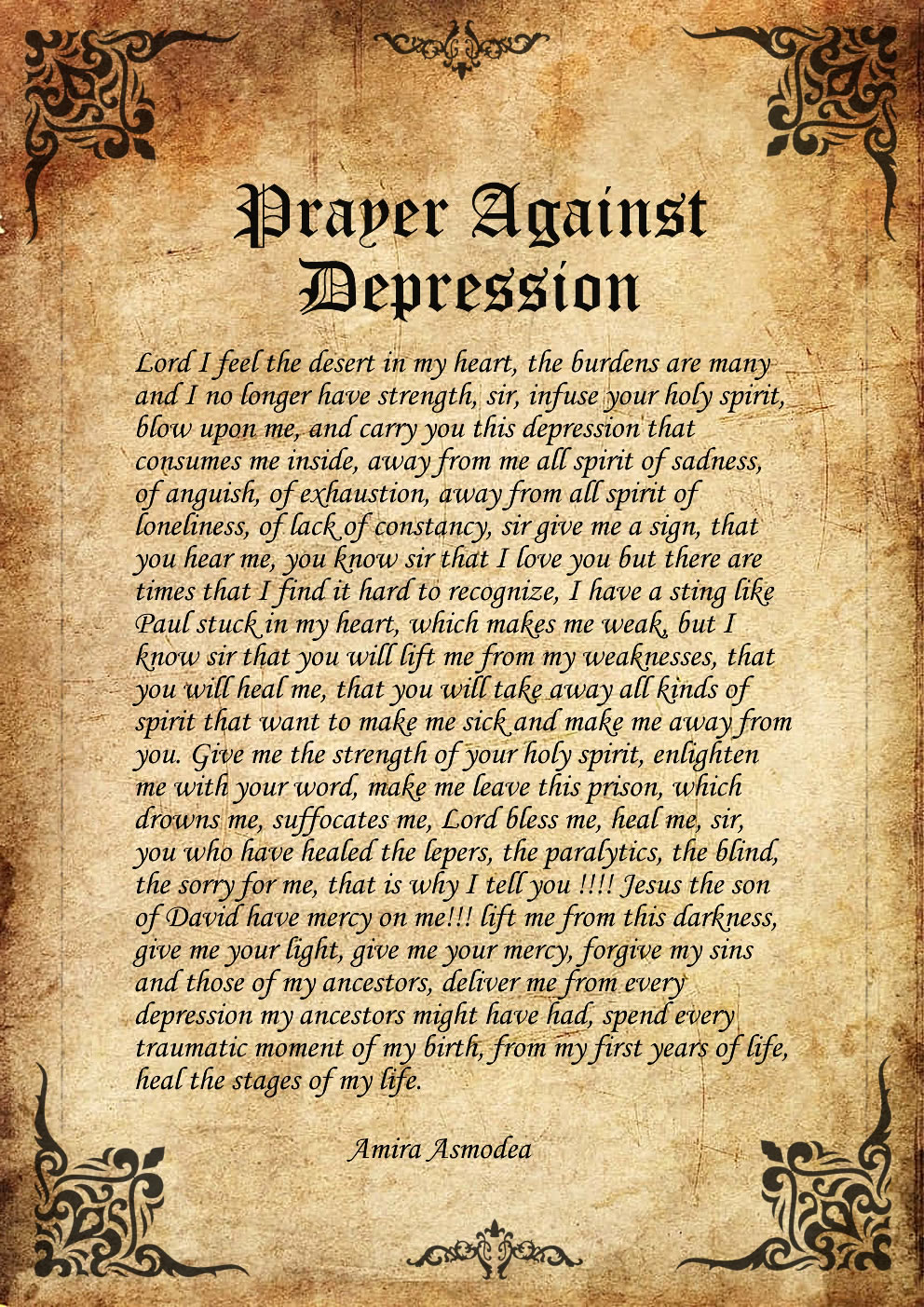 Prayer Against Depression