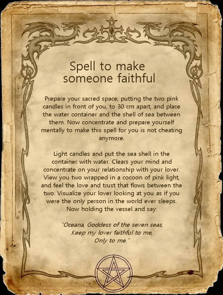 Spell to make someone faithful