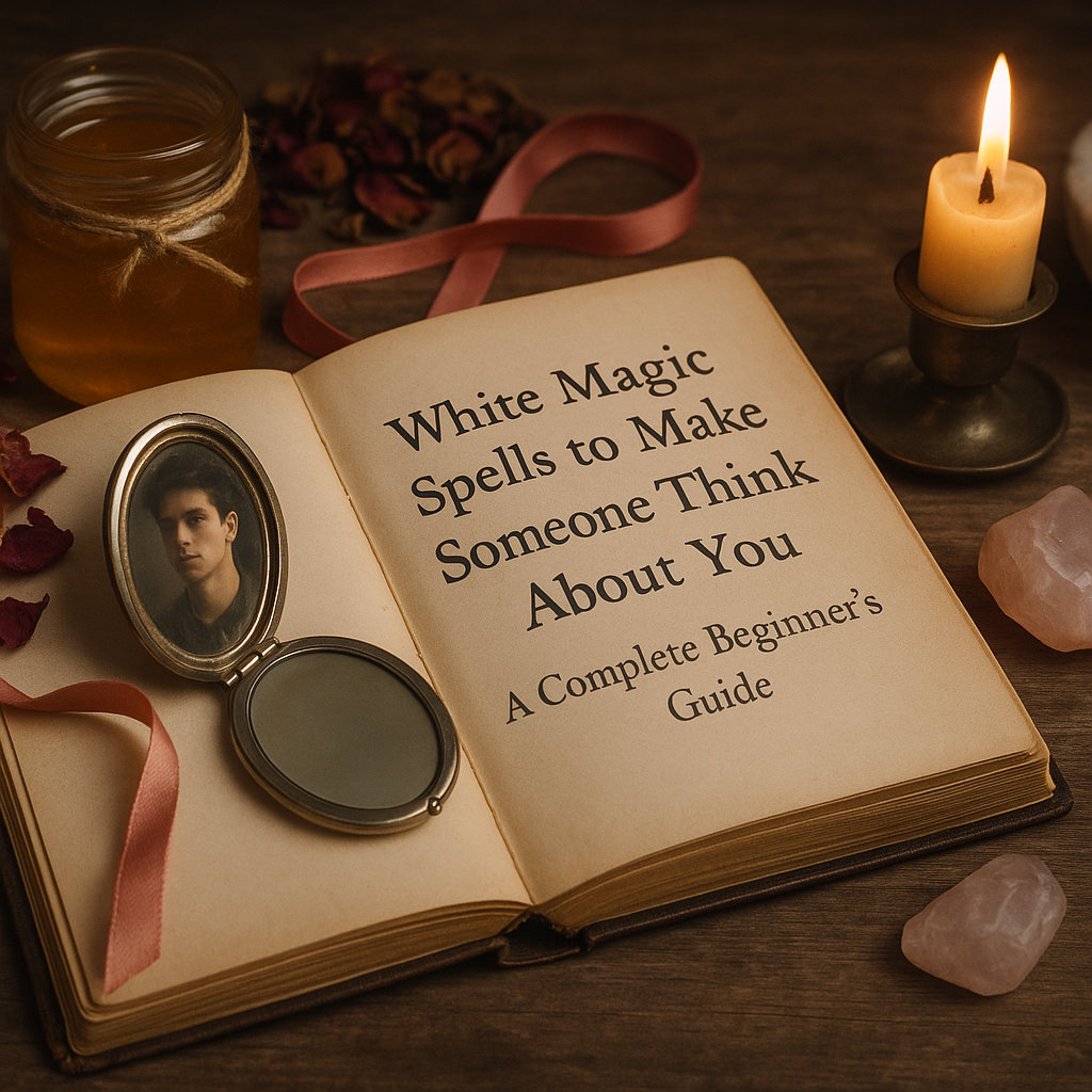 White Magic Spells to Make Someone Think About You: A Complete Beginner's Guide by Amira Asmodea