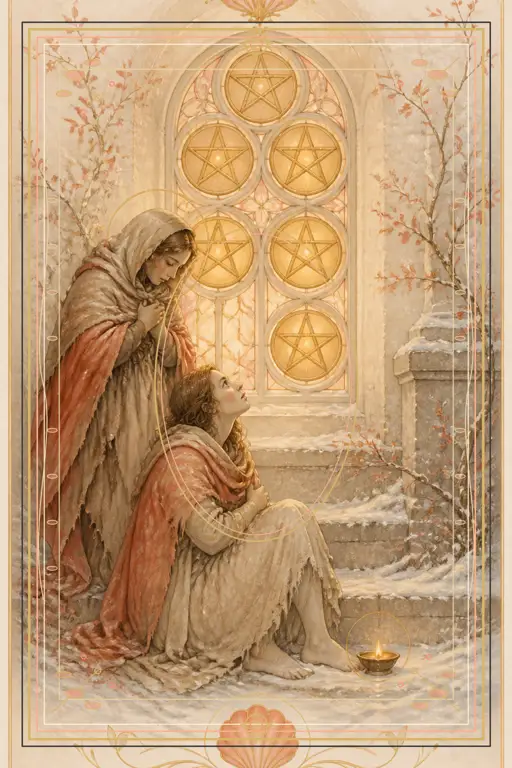Five of Pentacles tarot card