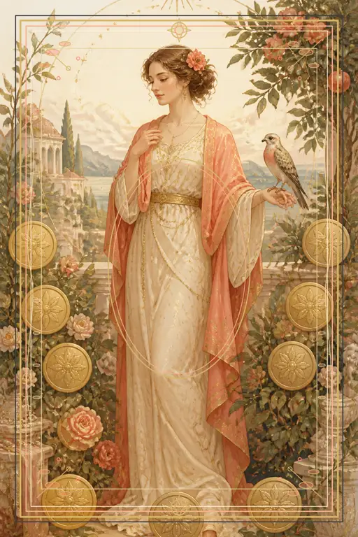 Nine of Pentacles tarot card
