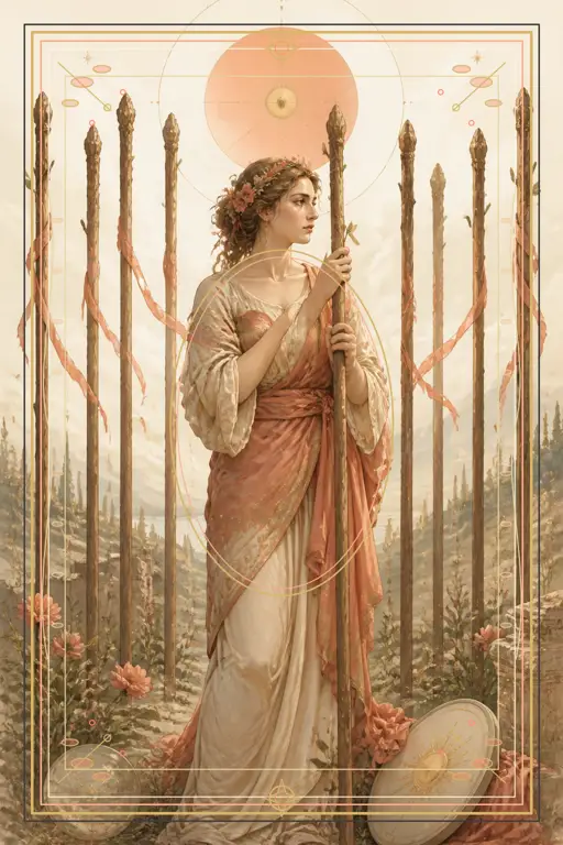 Nine of Wands tarot card