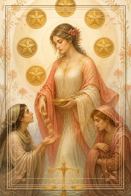 Six of Pentacles tarot card