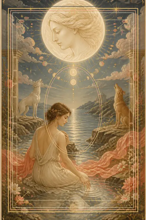 The Moon tarot card