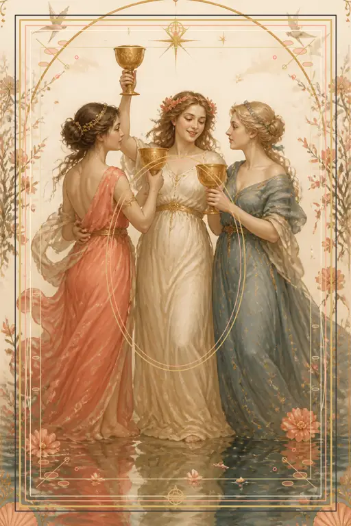 Three of Cups tarot card
