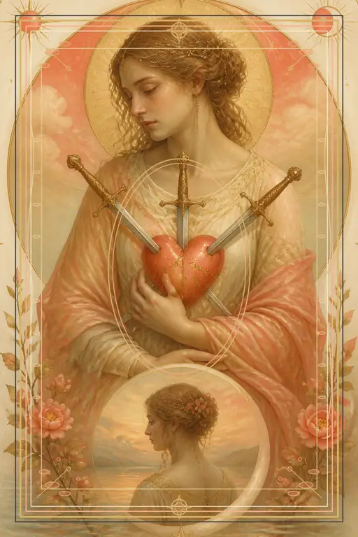 Three of Swords tarot card