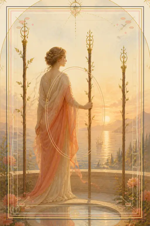 Three of Wands tarot card